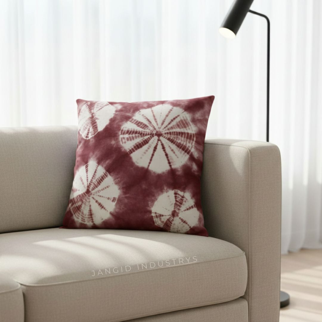 JANGID INDUSTRYS™ Shibori Tie Dye Cotton Duck Cushion Cover