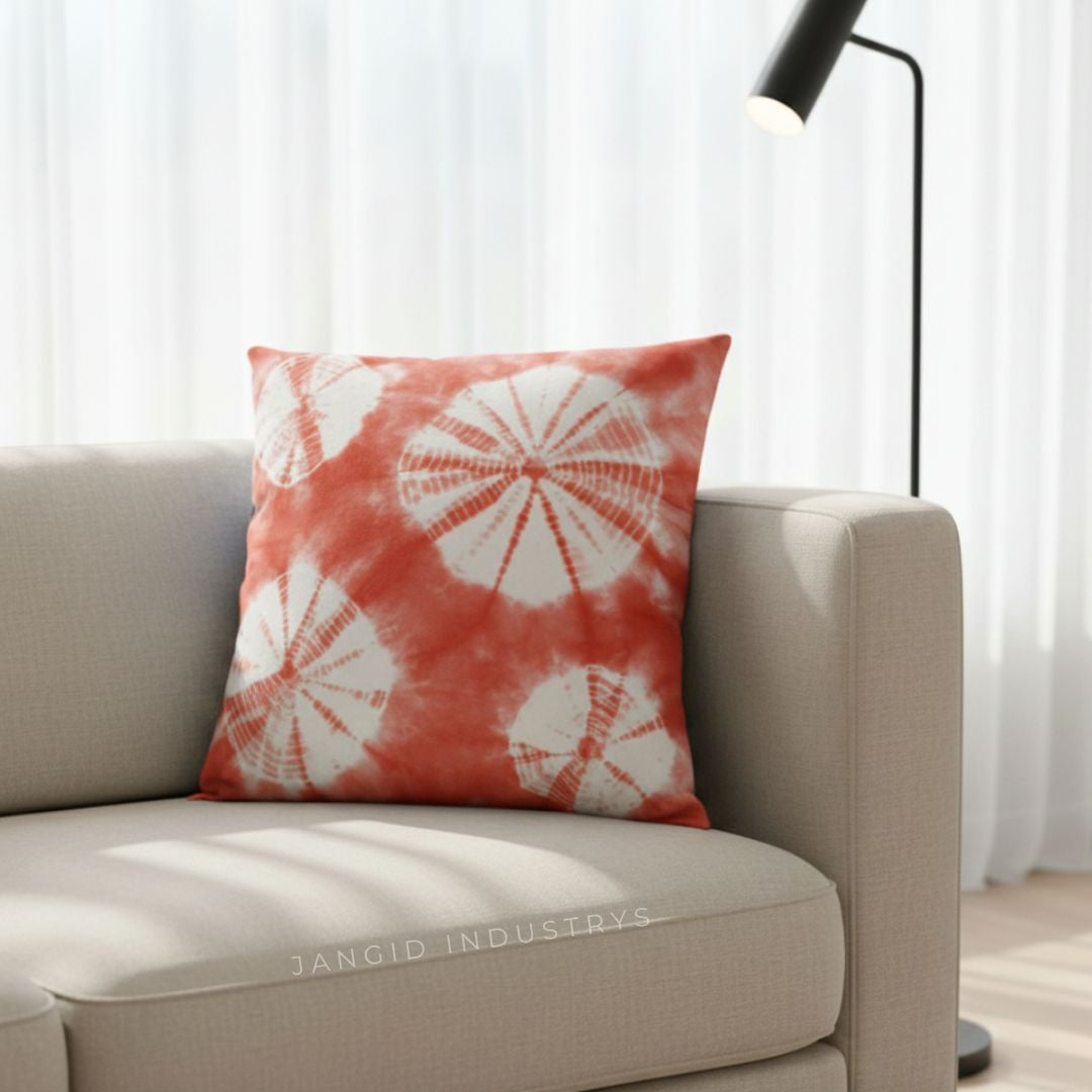 JANGID INDUSTRYS™ Shibori Tie Dye Cotton Duck Cushion Cover