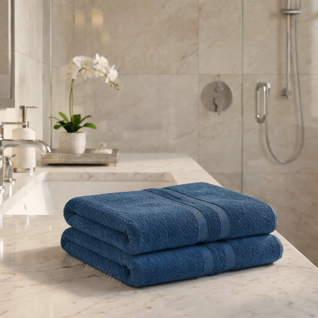 JANGID INDUSTRYS™ Terry Cotton Hand Towel 500 GSM 60cm x 40cm Set Of 2
