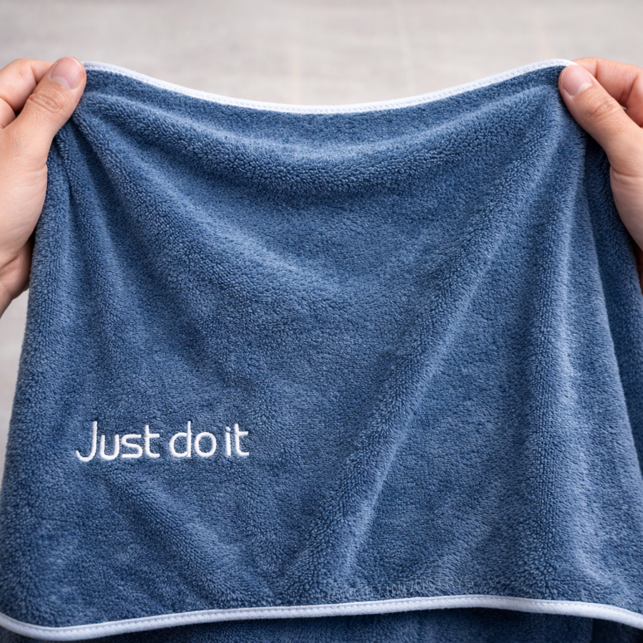 JANGID INDUSTRYS™ Muted Dusty Blue CloudSoft Microfiber Baby Bath Towels