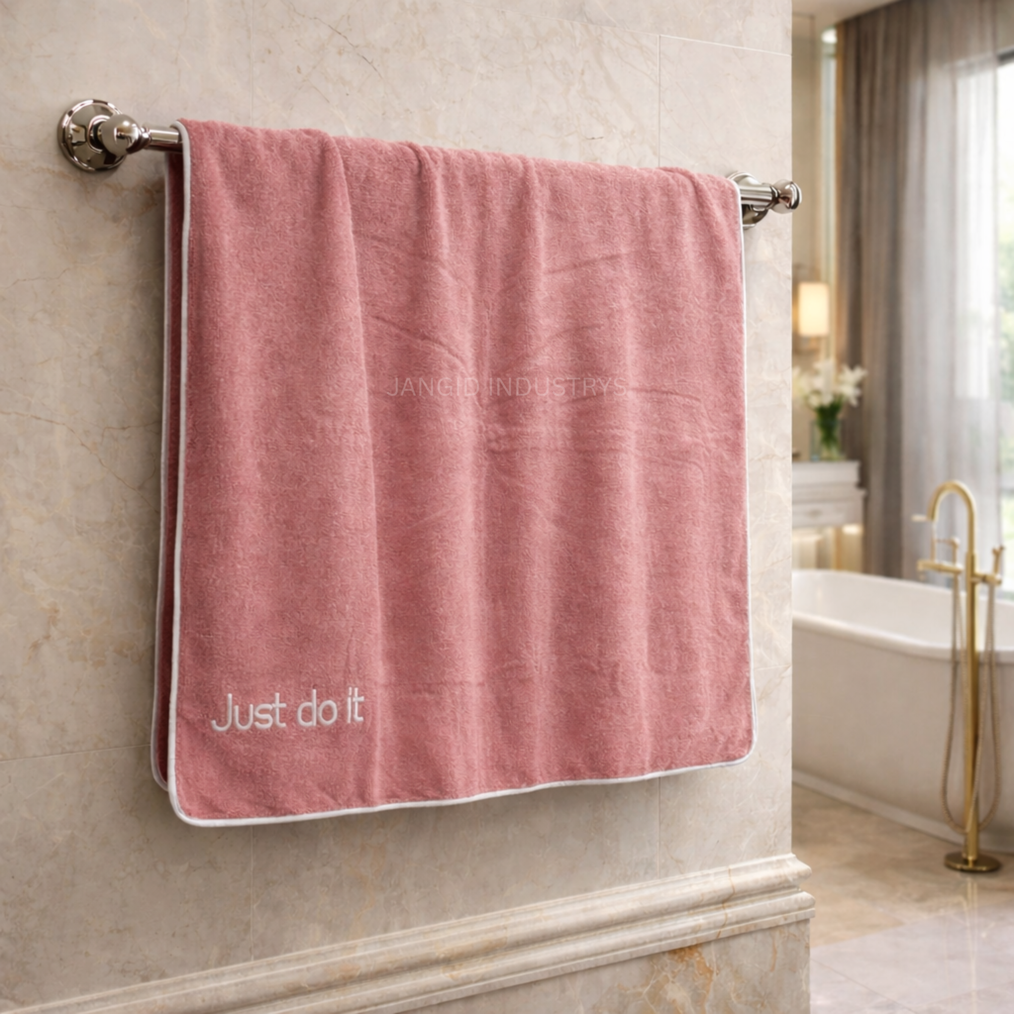 JANGID INDUSTRYS™ Standard Pink CloudSoft Microfiber Baby Bath Towels