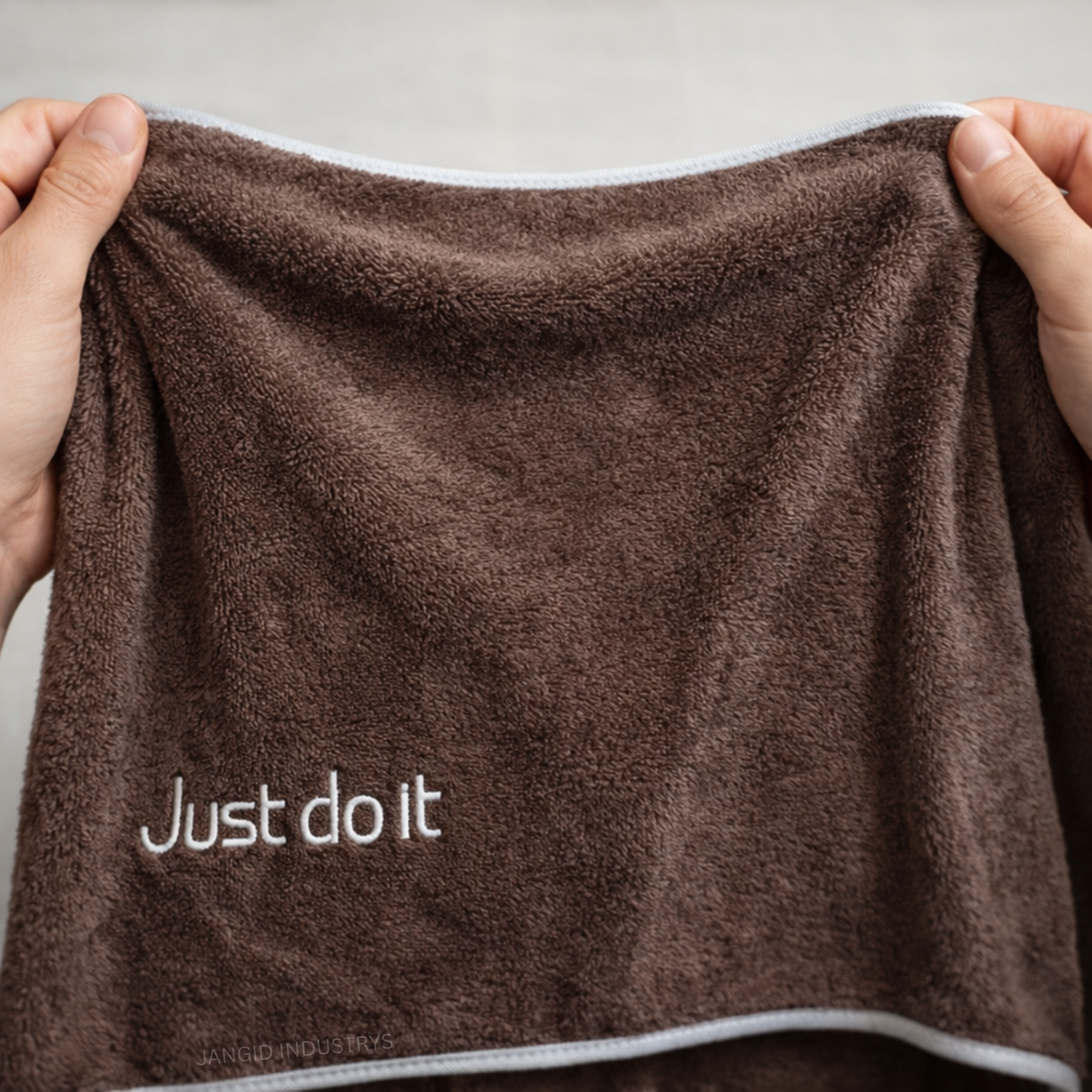 JANGID INDUSTRYS™ Beaver Brown CloudSoft Microfiber Baby Bath Towels