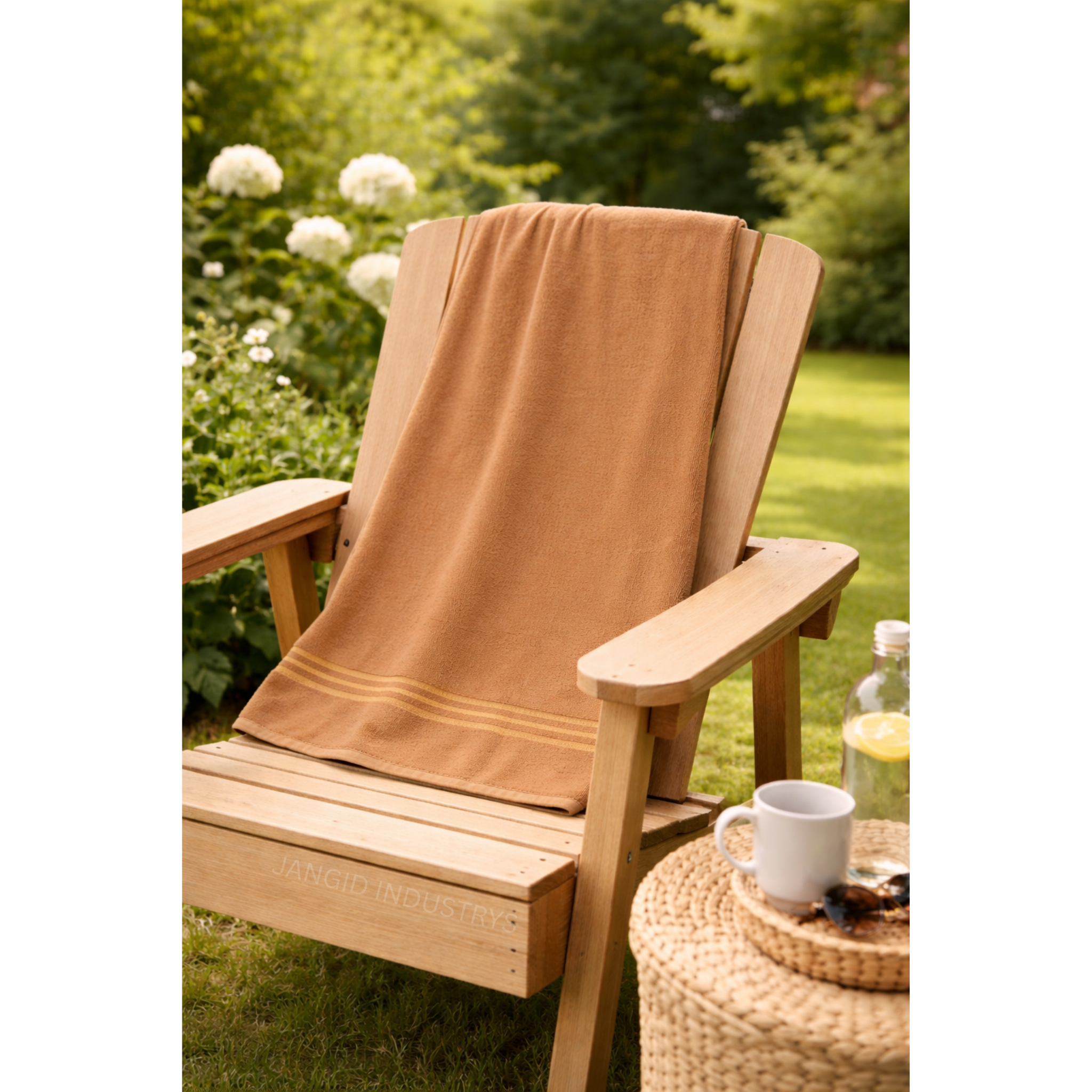 JANGID INDUSTRYS™ Beige Cotton Terry Ultrasoft and Durable Solid Maroon 400 GSM Bath Towel
